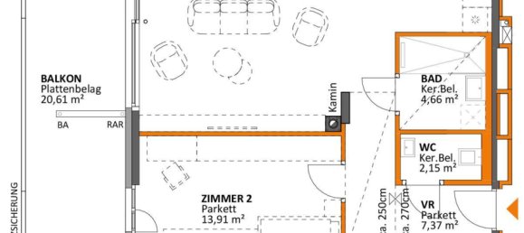 3 rooms Apartment in Penzing, Austria No. 141458 2