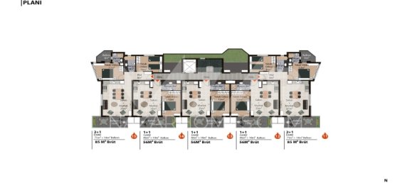 Apartment 1+1 in Alanya, Turkey No. 14448 19