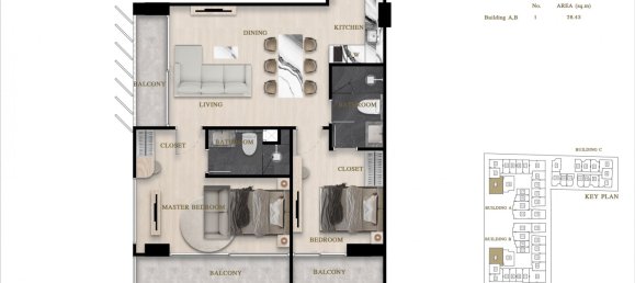 2 bedrooms Apartment in Pattaya, Thailand No. 20232 8