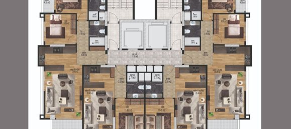 2-Zimmer Wohnung in Mersin, Turkey, Nr. 30393 6