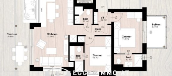 Apartamento de 3 divisões em Kaprun, Austria N.º 118347 19