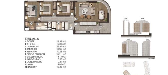2 rooms Apartment in Istanbul, Turkey No. 21978 4