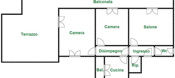 3-salle Penthouse à Rome, Italy No. 32774 37