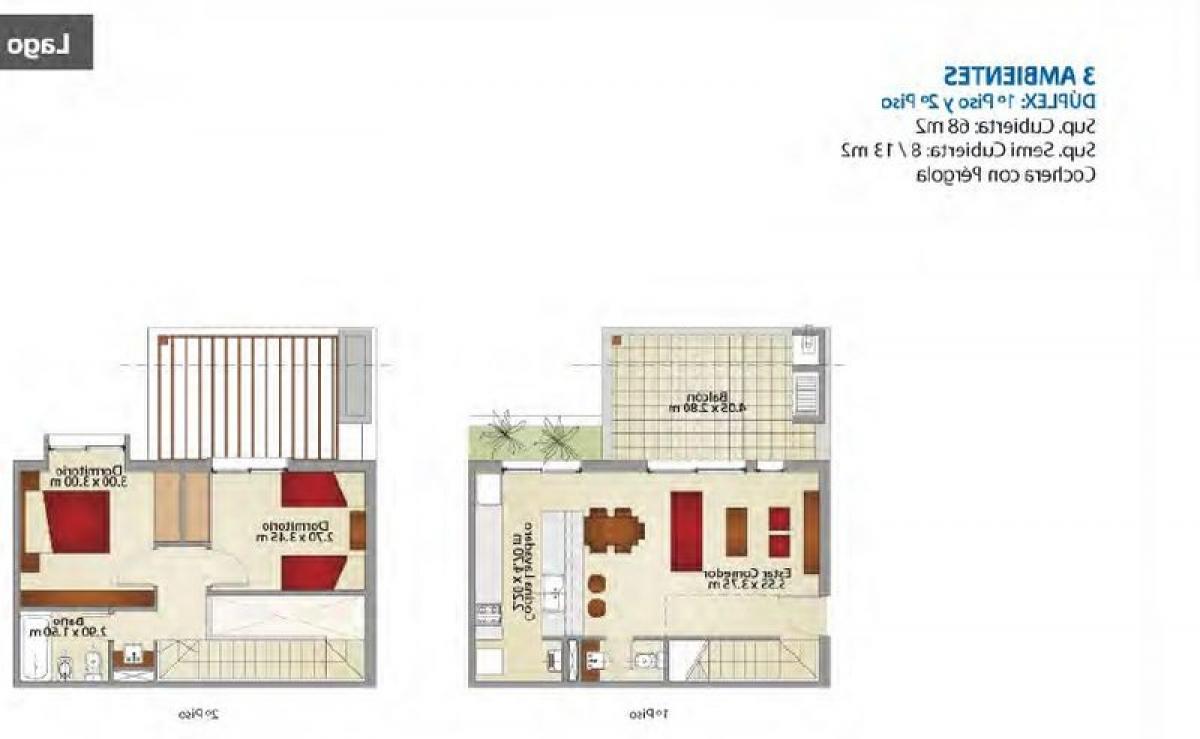 Apartamento de 2 dormitorios en Tigre, Argentina No. 8332