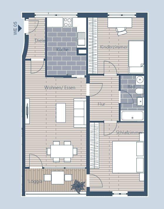 Apartamento de 3 habitaciónes en Leipzig, Germany No. 109143