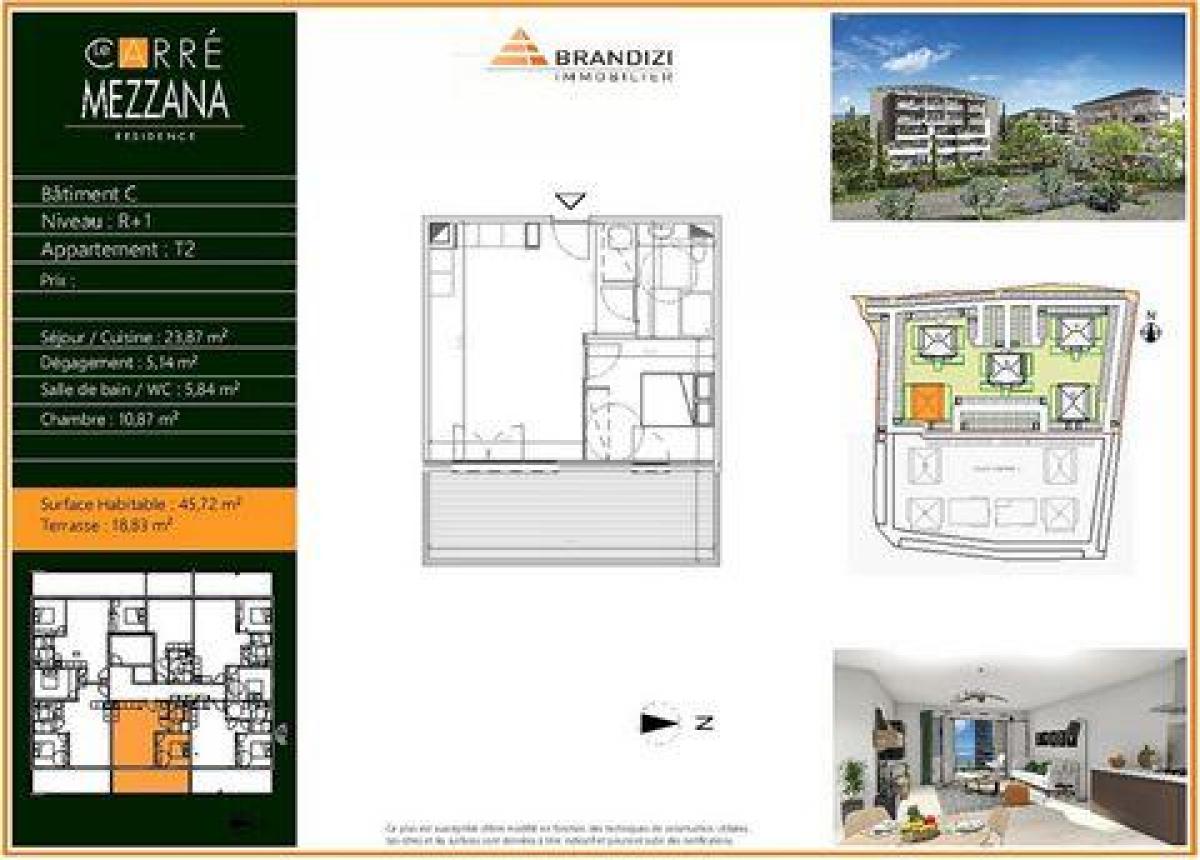 Studio in the Condo in Lucciana, France No. 12474