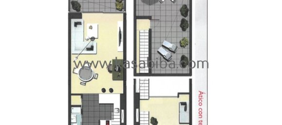 2 غرف نوم بانتهاوس في Xirivella, Spain رقم 74395 39