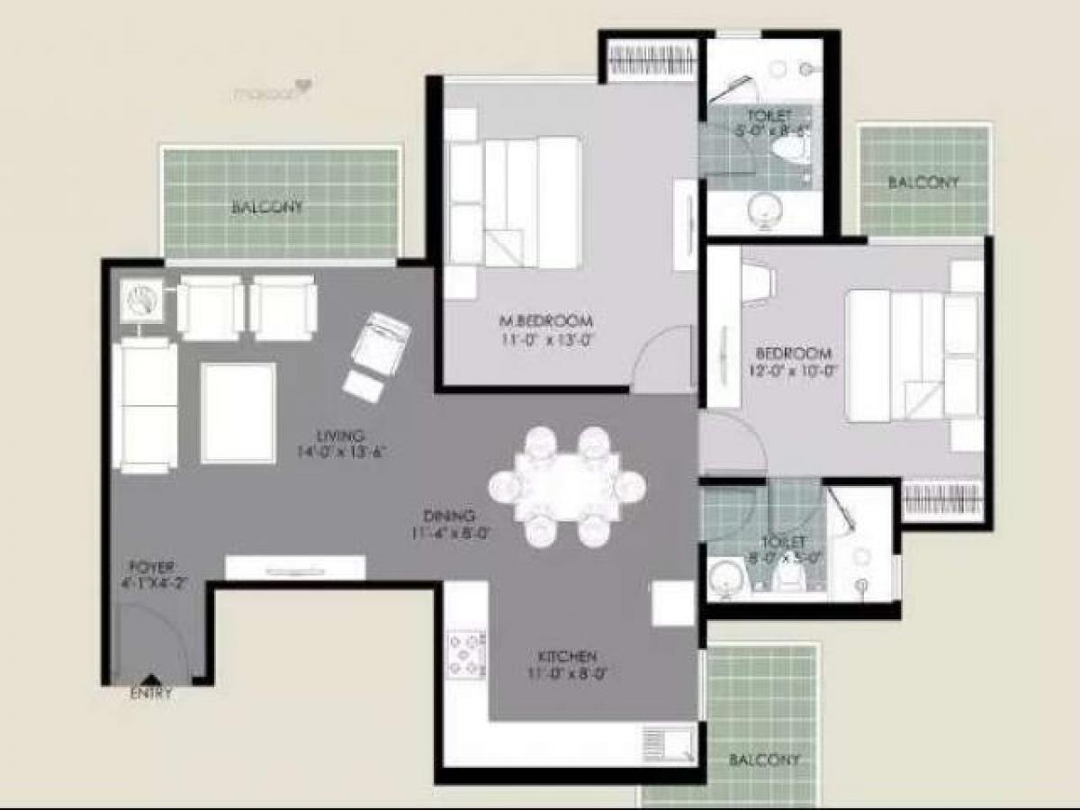 Casa T2 em Noida, India N.º 66374