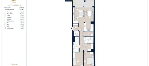 Ático de 3 habitaciónes en Alsergrund, Austria No. 135948 10