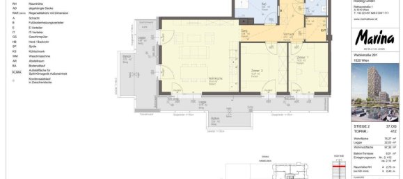 Apartamento de 3 divisões em Leopoldstadt, Austria N.º 247755 21