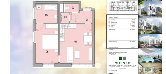 2-salle Appartement à Brigittenau, Austria No. 129674 10