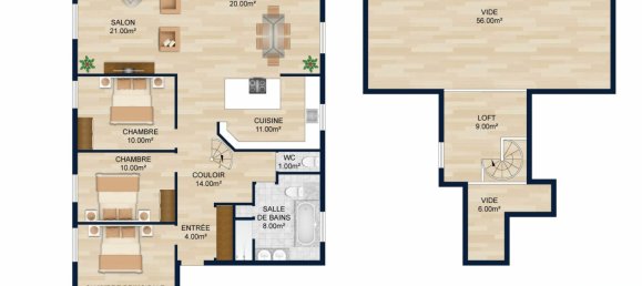 3 bedrooms Penthouse in Annemasse, France No. 362281 2