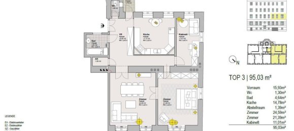 3-Zimmer Wohnung in Wieden, Austria, Nr. 147950 16