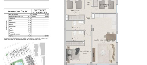 3 غرف نوم شقة في Santa Pola, Spain رقم 6573 7