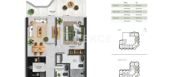 Apartamento T1 em Al Marjan Island, UAE N.º 123457 13