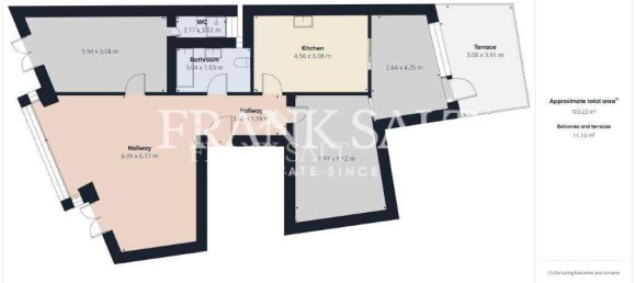 Apartamento de 2 dormitorios en Sliema, Malta No. 97 15