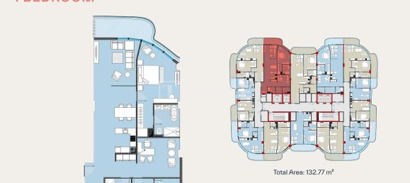 Apartamento T1 em Dubai, UAE N.º 182315 4