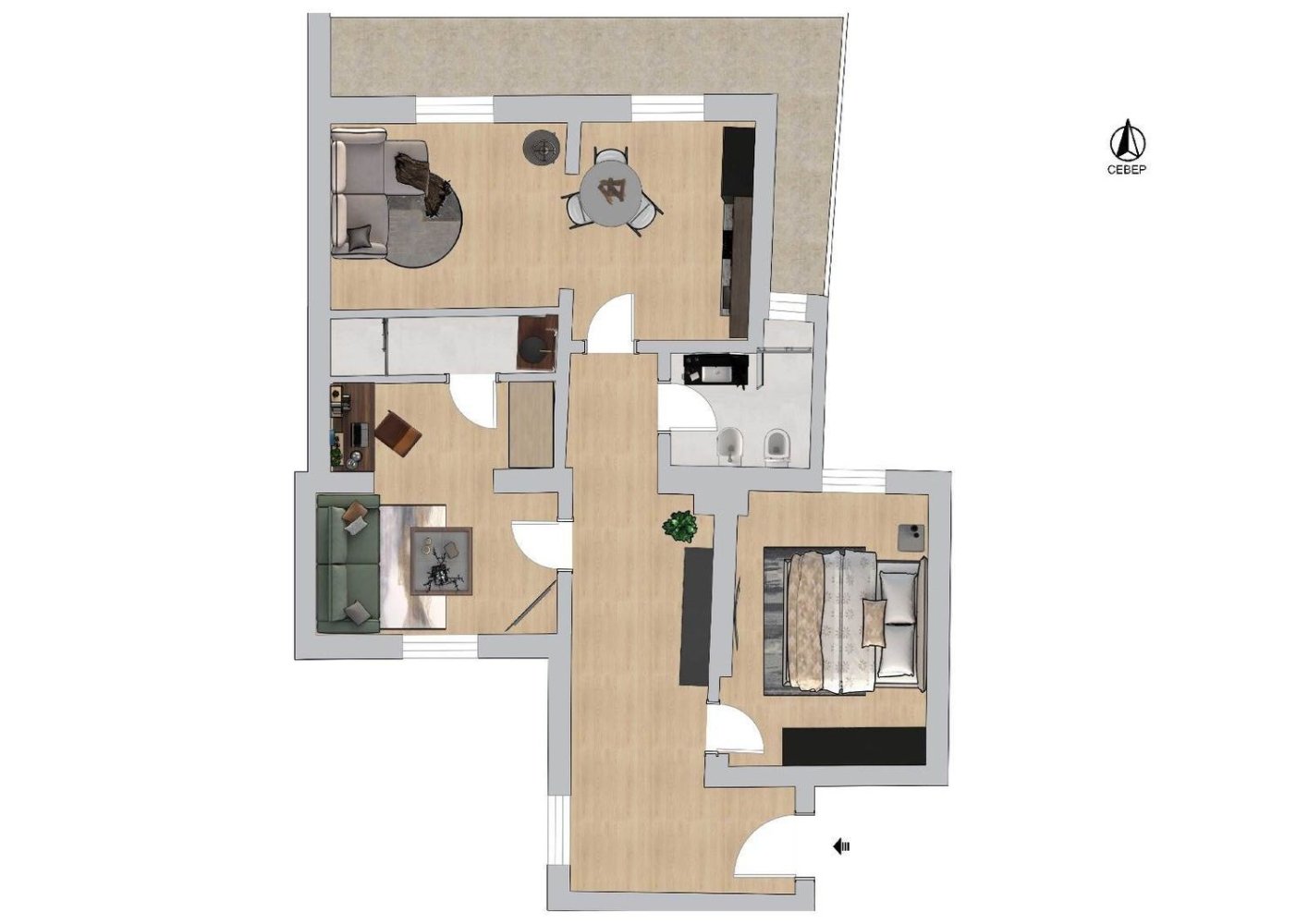 3 bedrooms Apartment in Florence, Italy No. 376282