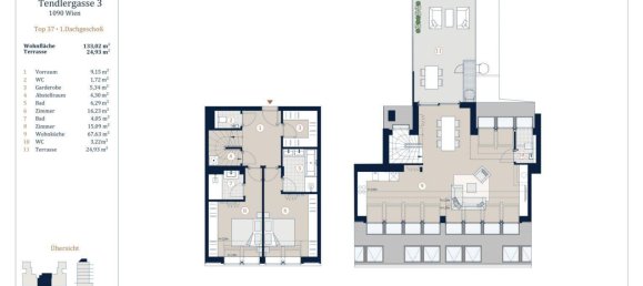 3 rooms Apartment in Alsergrund, Austria No. 133845 7