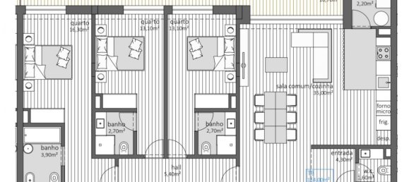 3 chambres Condo à Maia, Portugal No. 7079 6