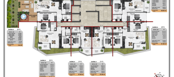 2 rooms Apartment in Demirtas, Turkey No. 29878 21