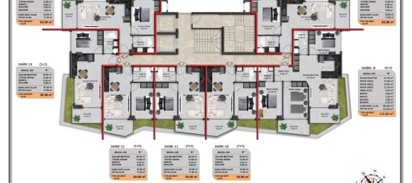2 rooms Apartment in Demirtas, Turkey No. 29878 20