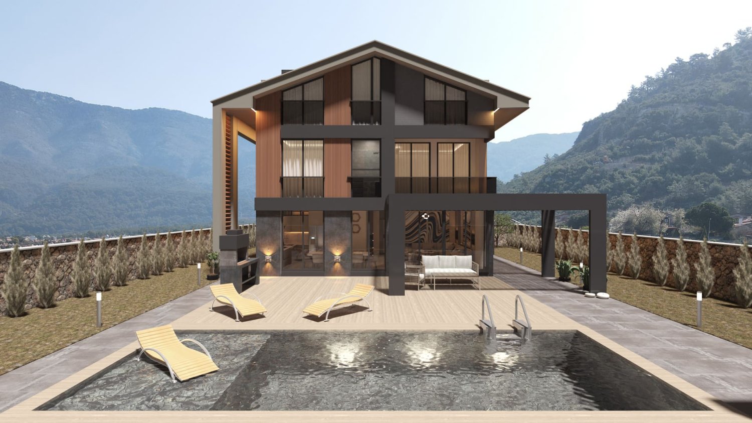 Villa 3+1 in Fethiye, Turkey, Nr. 7027