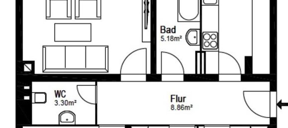 3 غرف نوم شقة في Kiel, Germany رقم 227611 2