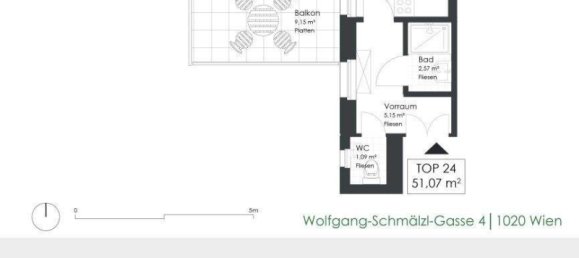 2 rooms Apartment in Leopoldstadt, Austria No. 239547 2