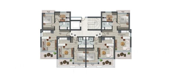 2غرفة شقة في Altintash, Turkey رقم 19231 9