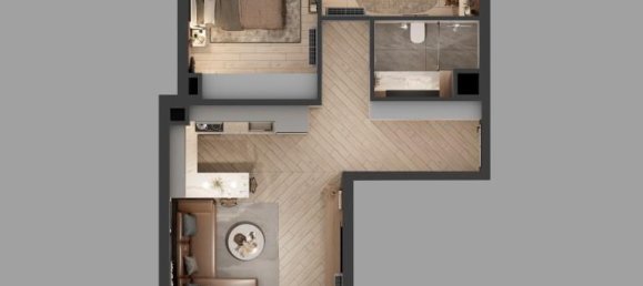 2غرفة شقة في Altintash, Turkey رقم 19231 10