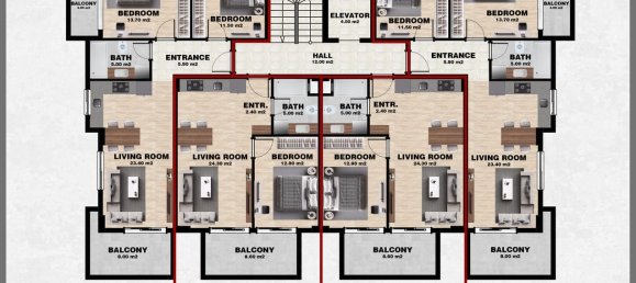Apartment 1+1 in Oba, Turkey No. 31337 28