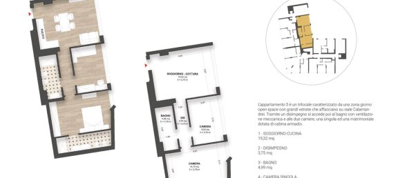 Apartamento de 4 habitaciónes en Sesto Fiorentino, Italy No. 210582 6