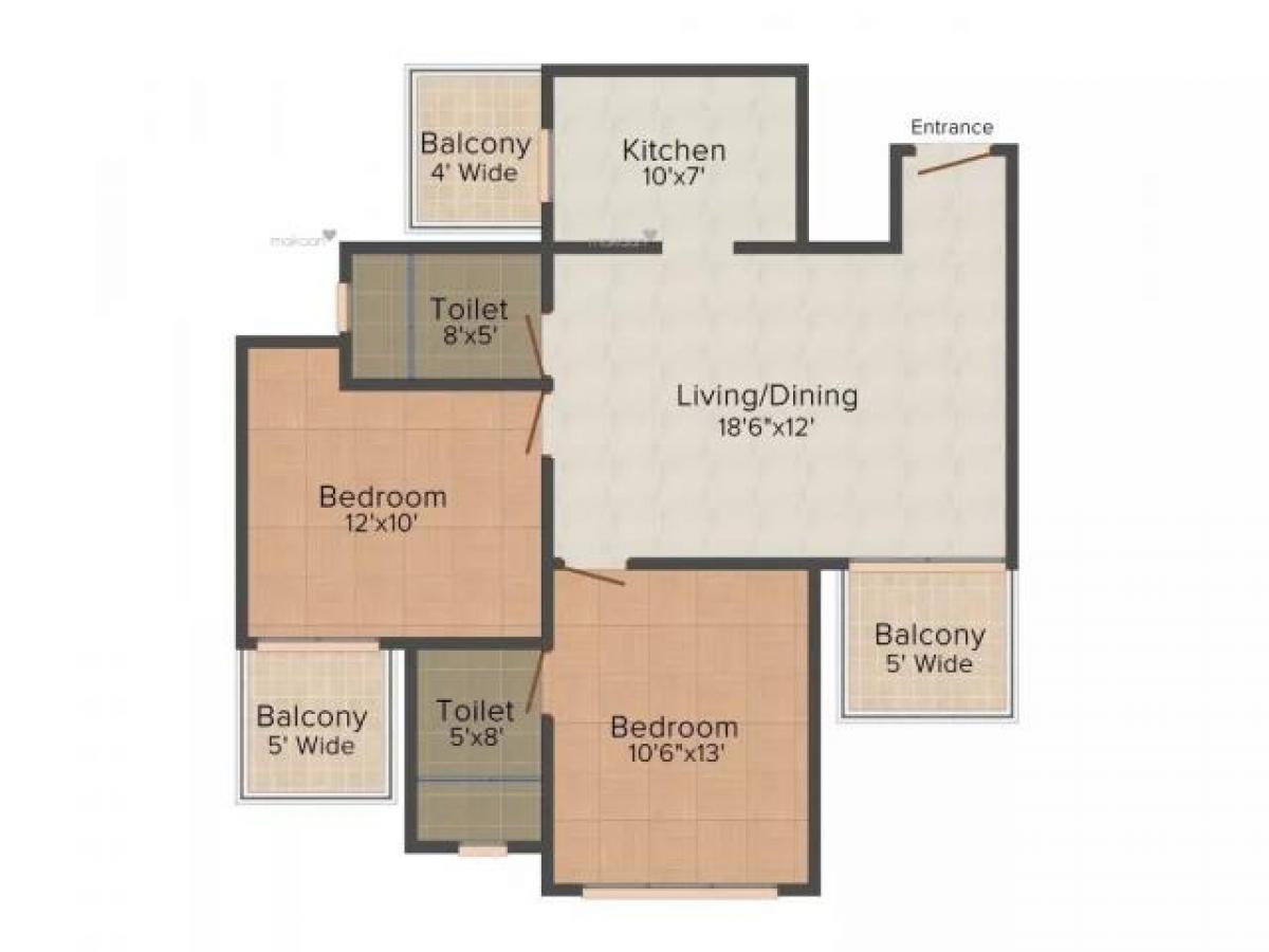 2 bedrooms House in Mohali, India No. 19338