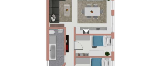 4 غرف نوم شقة في Neunkirchen, Germany رقم 44753 23