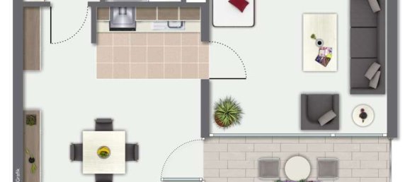 Apartamento de 1 dormitorio en Lower Saxony, Germany No. 210286 6