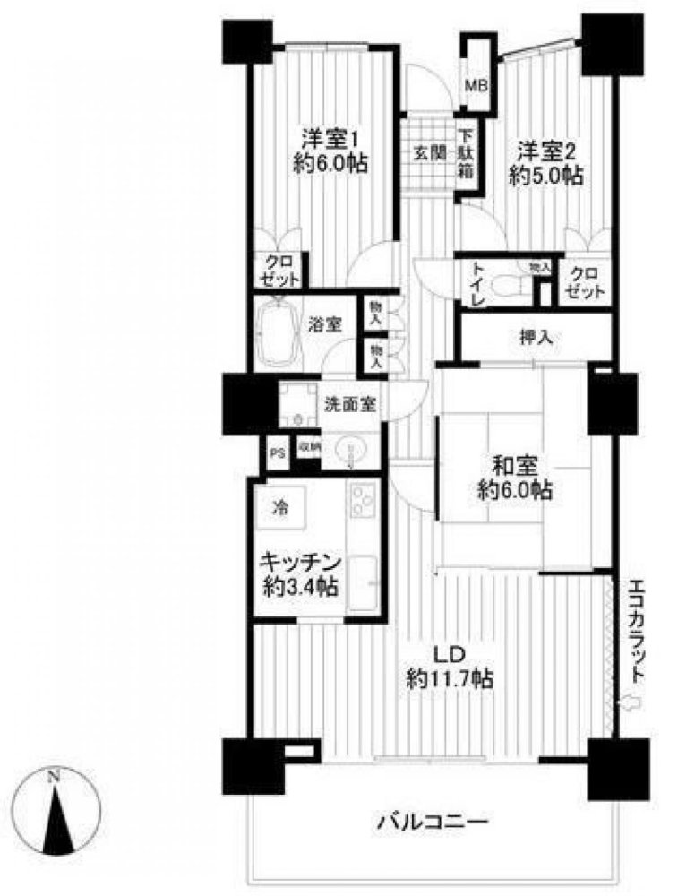 3 bedrooms Apartment in Saitama, Japan No. 7116