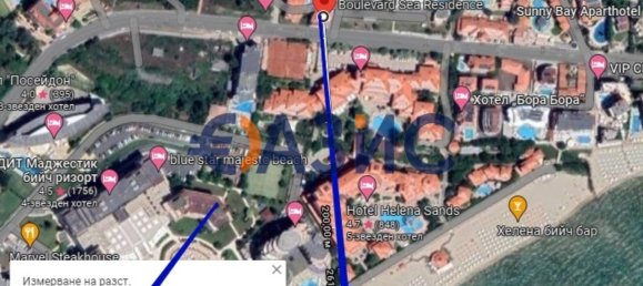 1 غرف نوم شقة في Sveti Vlas, Bulgaria رقم 553 35