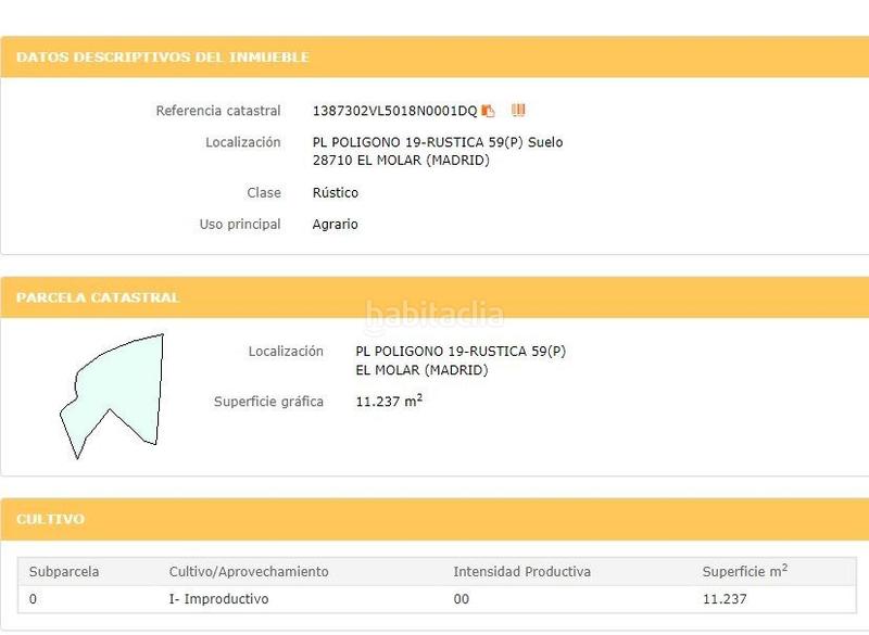 11237m² Land in El Molar, Spain No. 80198