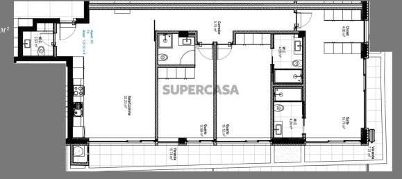 Квартира с 3 спальнями в Авейру, Португалия № 154595 9