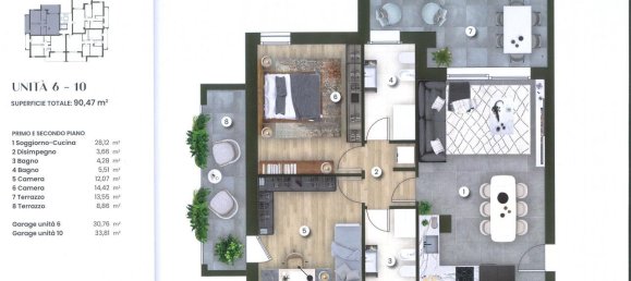 3-Zimmer Penthouse in Montegrotto Terme, Italy, Nr. 232292 13