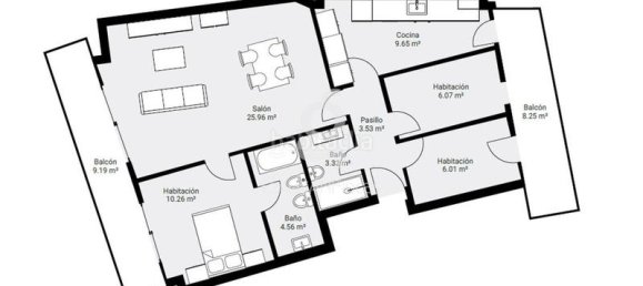 3 bedrooms Apartment in Cornella De Llobregat, Spain No. 158209 4