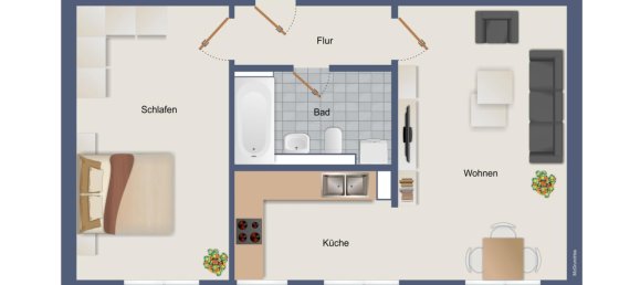 Apartamento de 1 dormitorio en Leipzig, Germany No. 370813 16