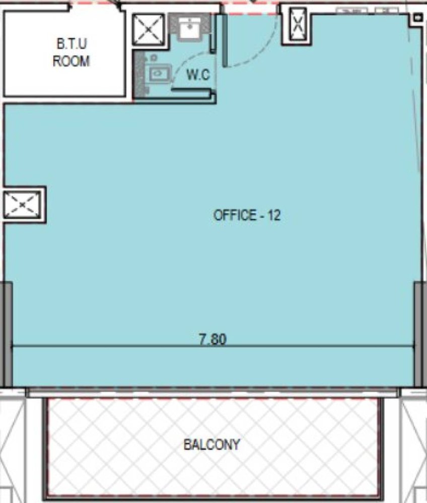  مكتب في دبي, UAE 88.22متر مربع رقم 19770