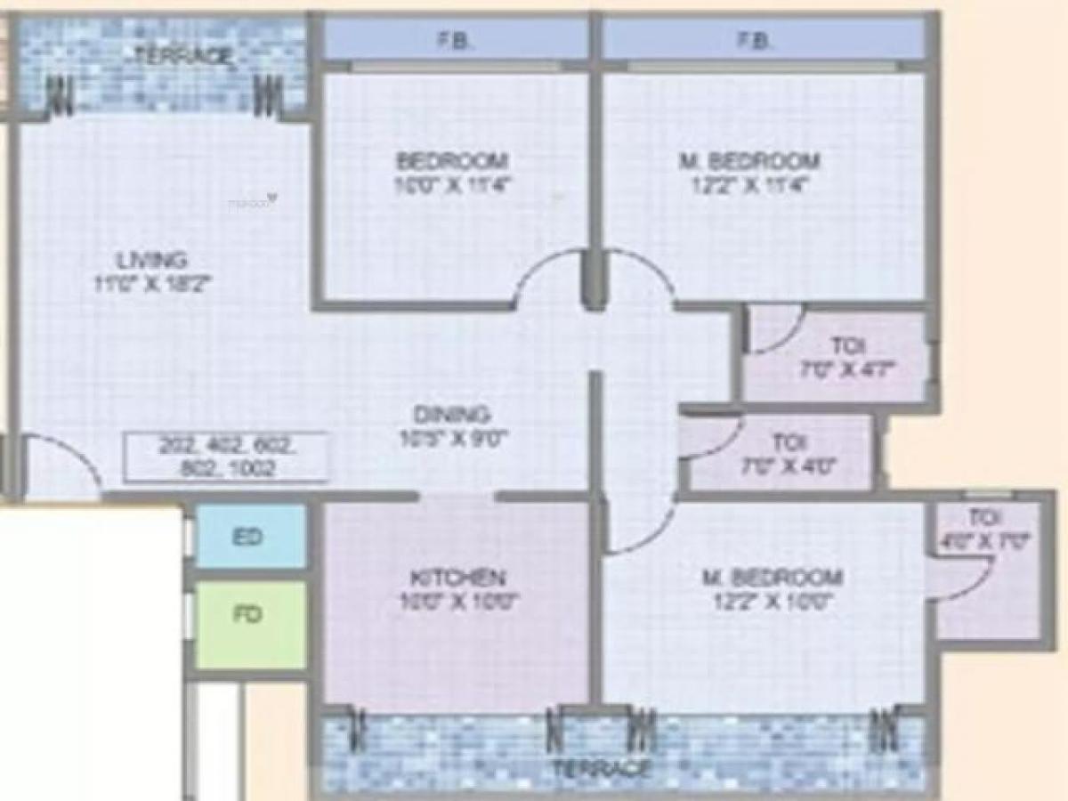 3 bedrooms House in Mumbai, India No. 62805