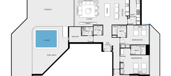 1 Schlafzimmer Wohnung in Dubai, UAE, Nr. 121666 8