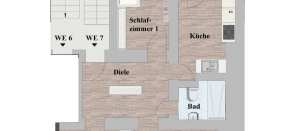 Квартира с 2 спальнями в Дюссельдорф, Германия № 39605 13