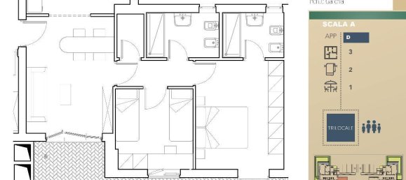 Apartamento de 3 divisões em Rome, Italy N.º 19871 6