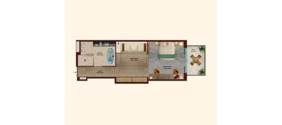 Apartamento em PORTOFINO, The World Islands, UAE 92 m² N.º 60867 5