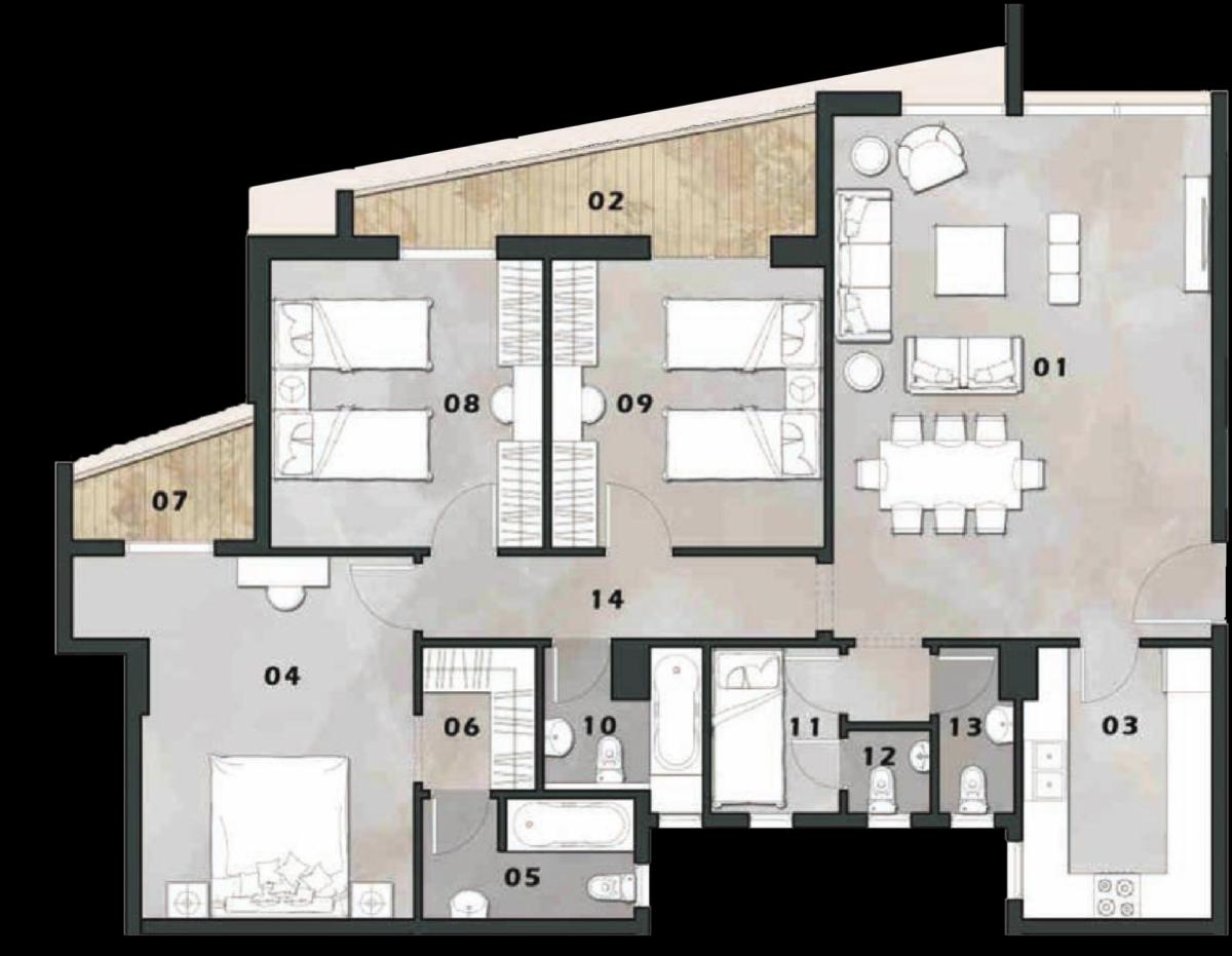 4 bedrooms Condo in New Capital City, Egypt No. 1457